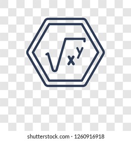 Formula icon. Trendy Formula logo concept on transparent background from Science collection