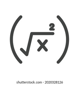 Formula icon vector image. Can also be used for Physical Fitness. Suitable for mobile apps, web apps and print media.