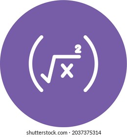 Formula icon vector image. Can also be used for Physical Fitness. Suitable for mobile apps, web apps and print media.