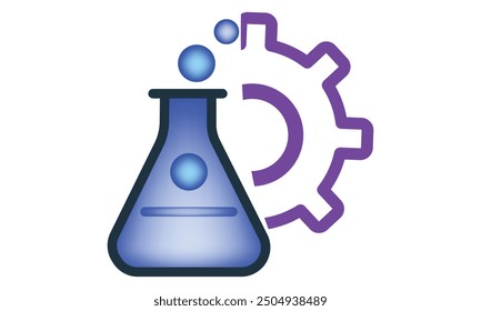 Experimento de ingredientes de fórmula Icono aislado único con estilo de contorno 