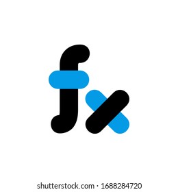 formula, learning, science and mathematics icon. Perfect for application, web, logo, game and presentation template. icon set design blue black line style