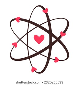 Fórmula de ilustración vectorial de amor