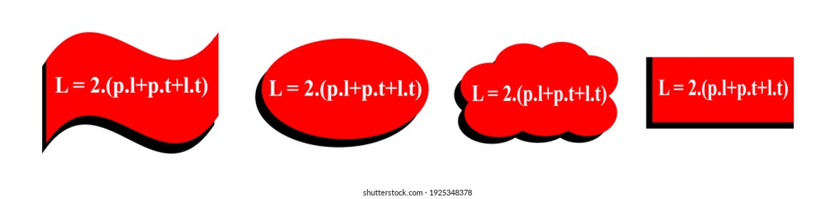 Formula math beam surface area, for book