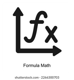 Formula Math and chemical icon concept