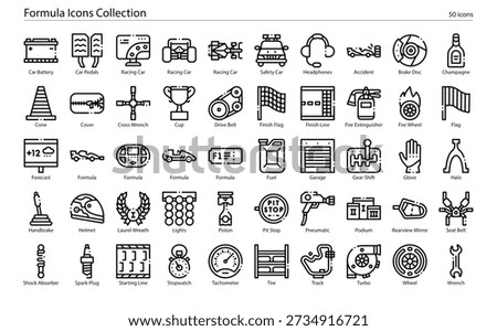 Formula Math Equation Science Icons Collection