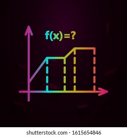 Formula math function nolan style icon. Simple thin line, outline vector of school icons for ui and ux, website or mobile application