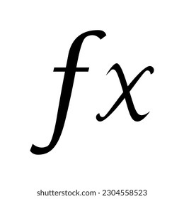 vector de icono de glifo de educación matemática de fórmula. signo de educación matemática de fórmula. ilustración de símbolo aislado