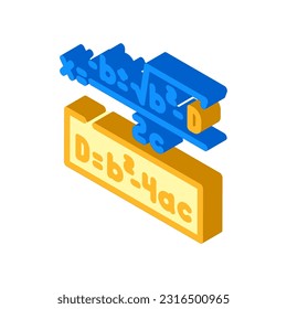 formula math science education isometric icon vector. formula math science education sign. isolated symbol illustration