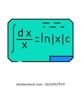 formula math science education line icon vector. formula math science education sign. isolated symbol illustration