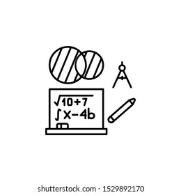 Formula, mathematics icon. Element of university for mobile concept and web apps icon