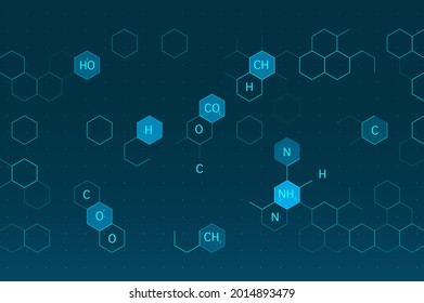Formula molecular structure. Science laboratory test. Chemical formula background. Graphic concept for your design