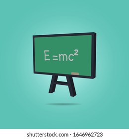 Fórmula en el icono isométrico de la placa. Simple vector de color de iconos científicos para ui y ux, sitio web o aplicación móvil