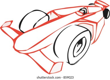 Formula one 1 racing car (cart)