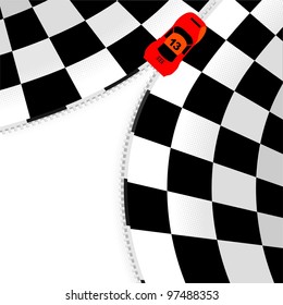 Formula one checkered background