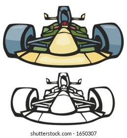 Formula one. Vector Illustration
