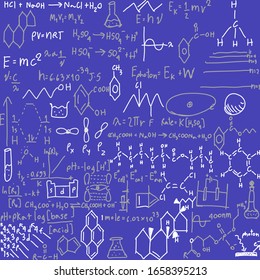 Formula pf chemitry on blue background ring of benzene