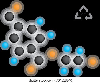 Formula polyethylene terephthalate - chemical structure