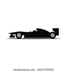 Formel-Rennwagen-Symbol. Vektorillustration