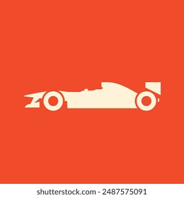 Formula race car icon. Vector illustration