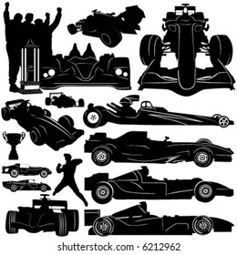 formula and race car vector