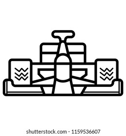 formula racing car icon
