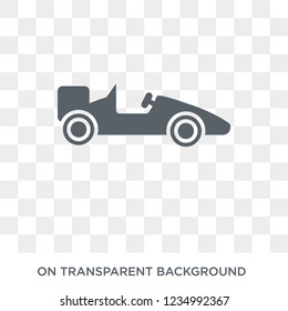 formula racing icon. Trendy flat vector formula racing icon on transparent background from sport collection. 