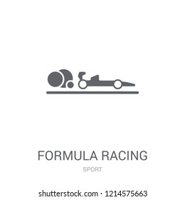 formula racing icon. Trendy formula racing logo concept on white background from Sport collection. Suitable for use on web apps, mobile apps and print media.