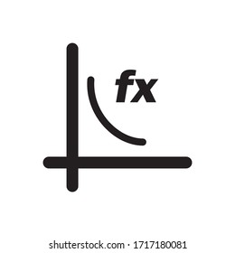 Ilustración de vectores de icono de la ciencia de la fórmula