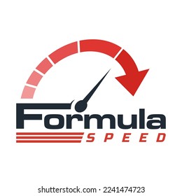  formula speed logo design vector