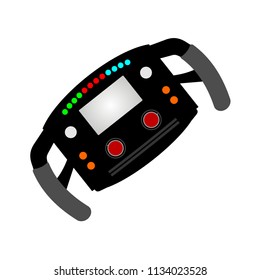 formula steering wheel illustration