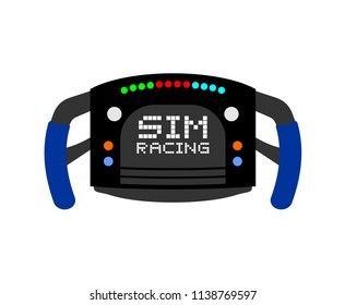 formula steering wheel illustration