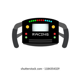 formula steering wheel illustration