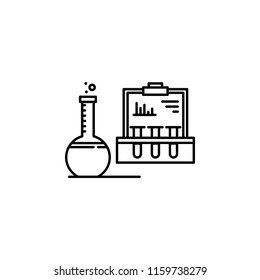 formula of treatment icon. Element of Cancer Day icon for mobile concept and web apps. Thin line formula of treatment icon can be used for web and mobile