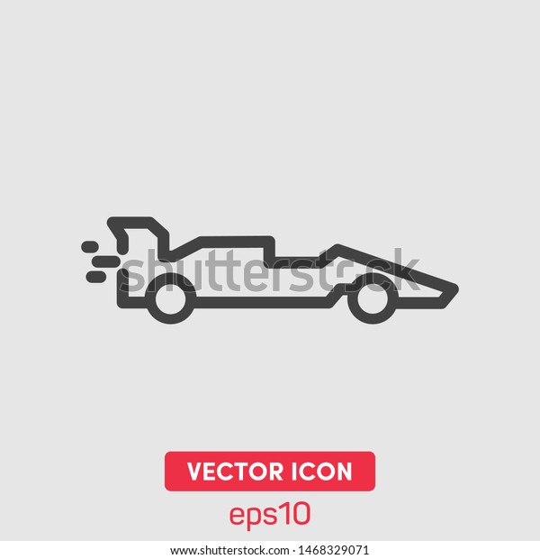 Formula1 sport car vector icon illustration.\
Premium quality.