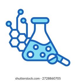 Formulate Icon Blue Color Style Vector Illustration