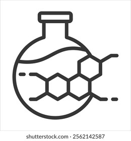 Formulation Outline Icon Vector Illustration