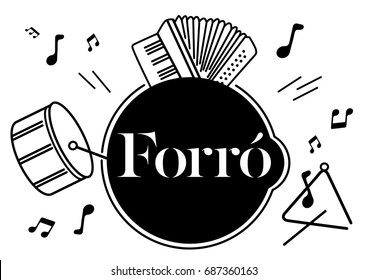 Forro Dance Music Stock Vector (Royalty Free) 687360163 | Shutterstock