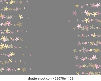 Forsythia rustic flowers vector design. Gentle garden blossom elements isolated. Valentines Day ornament. Random flowers Forsythia minimal bloom. Tabby petals.