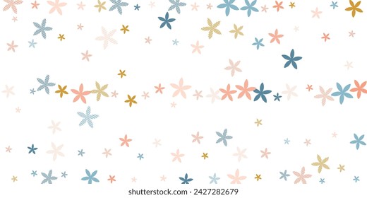 Forsythia stylized flowers vector design. Cute field floral elements isolated. Hinamatsuri Girl's Day motif. Sweet flowers Forsythia simple blossom. Summer daisies.