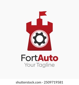 Plantilla de diseño de logotipo de Fort Auto. Bueno para empresas, agencias, comunidad y Organización