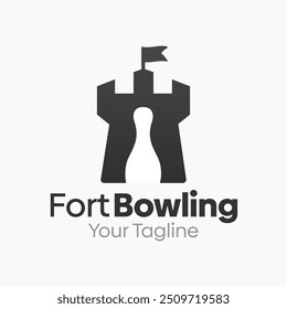 Plantilla de diseño de logotipo de Fort Bowling. Bueno para empresas, agencias, comunidad y Organización