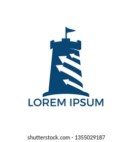 Fort business logo design concept. 