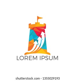 Fort business logo design concept. 