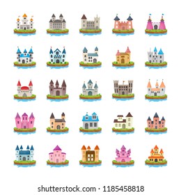 Fort Flat Vector Icons