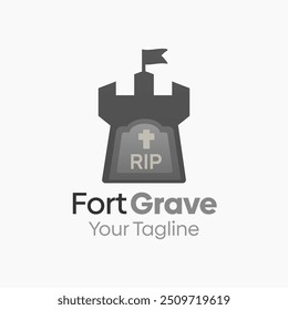 Plantilla de diseño de logotipo de Fort Grave. Bueno para empresas, agencias, comunidad y Organización