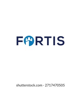 design de logotipo fort, texto tipográfico forte modelo de vetor gráfico
