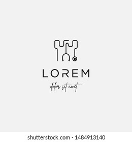 fort medical castle vector logo design sign