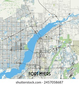 Mapa de Fort Myers, Florida, Estados Unidos