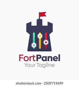 Plantilla de diseño de logotipo de Fort Panel. Bueno para empresas, agencias, comunidad y Organización