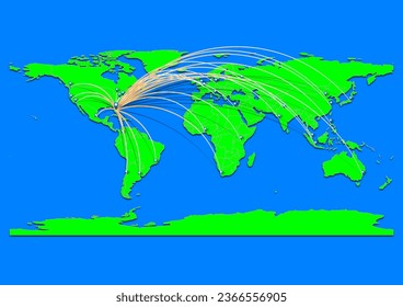 Fort Pierce, United States of America map - Concept map for Fort Pierce, United States of America on World map. Suitable for export concepts.